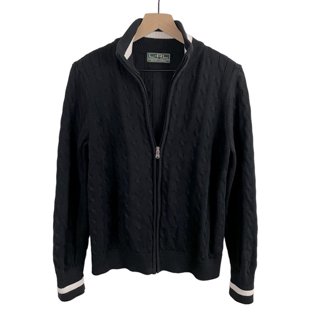 Lauren Ralph Lauren Cable Knit Full Zip Jacket No Size Tag